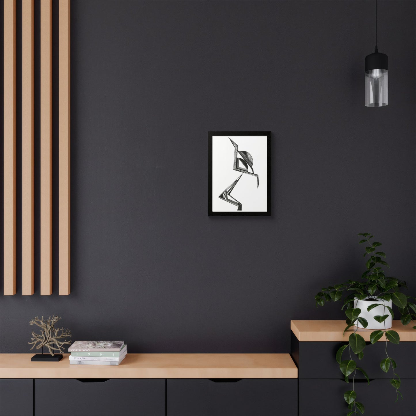 Spinning Top Hand Drawn Art Framed Poster