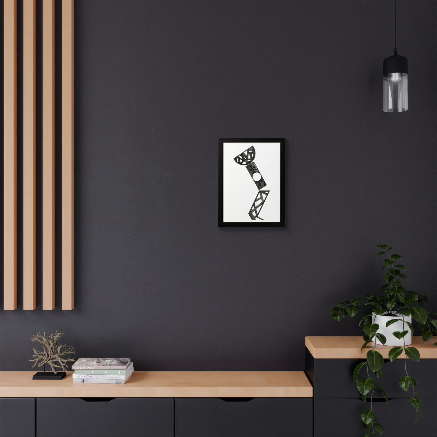 Art Light Hand Drawn Art Framed Poster