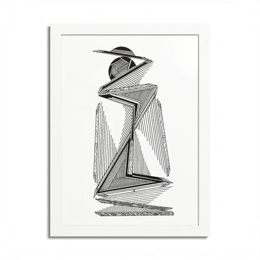 Safari Hand Drawn Art Framed Poster