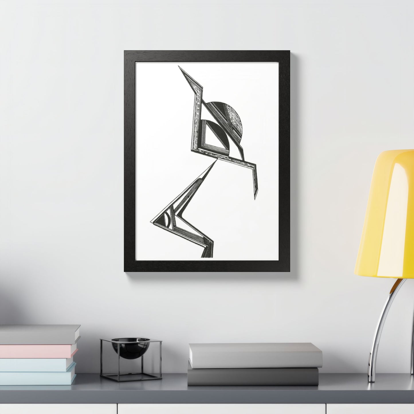 Spinning Top Hand Drawn Art Framed Poster