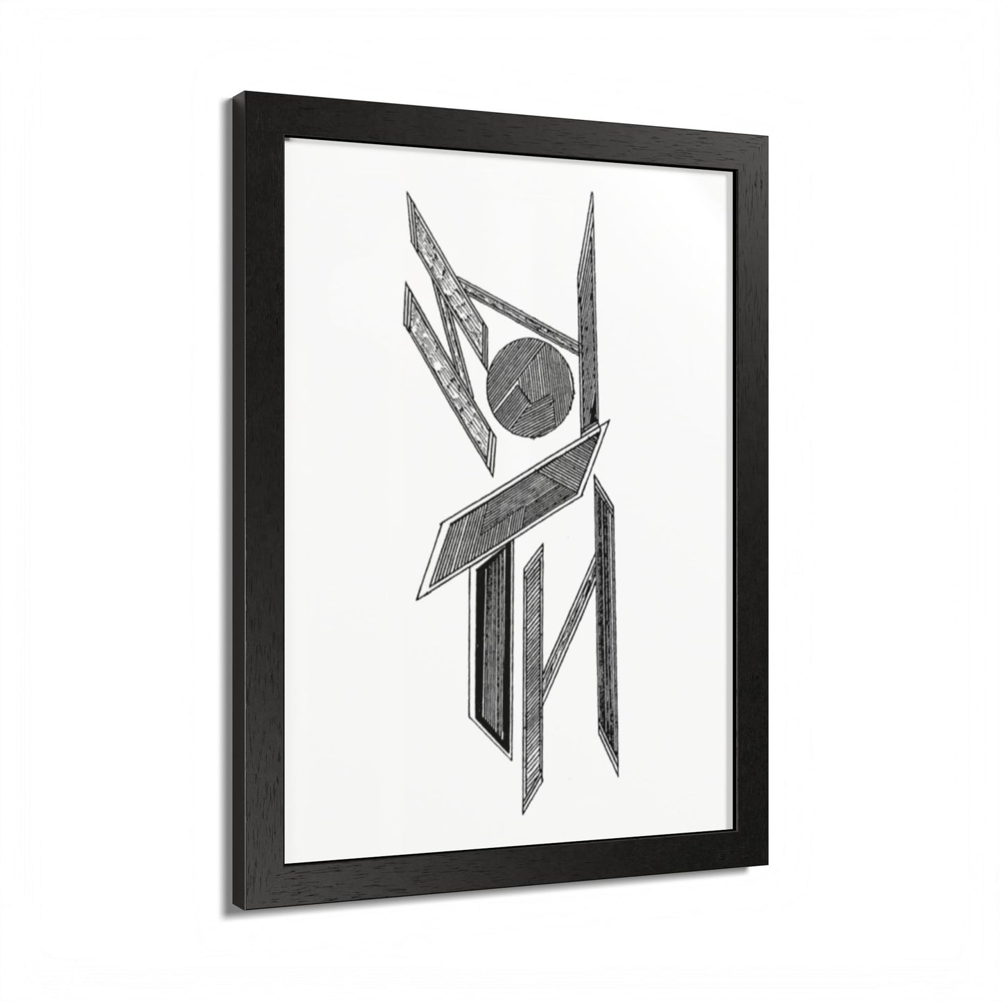 Neptune Hand Drawn Art Framed Poster