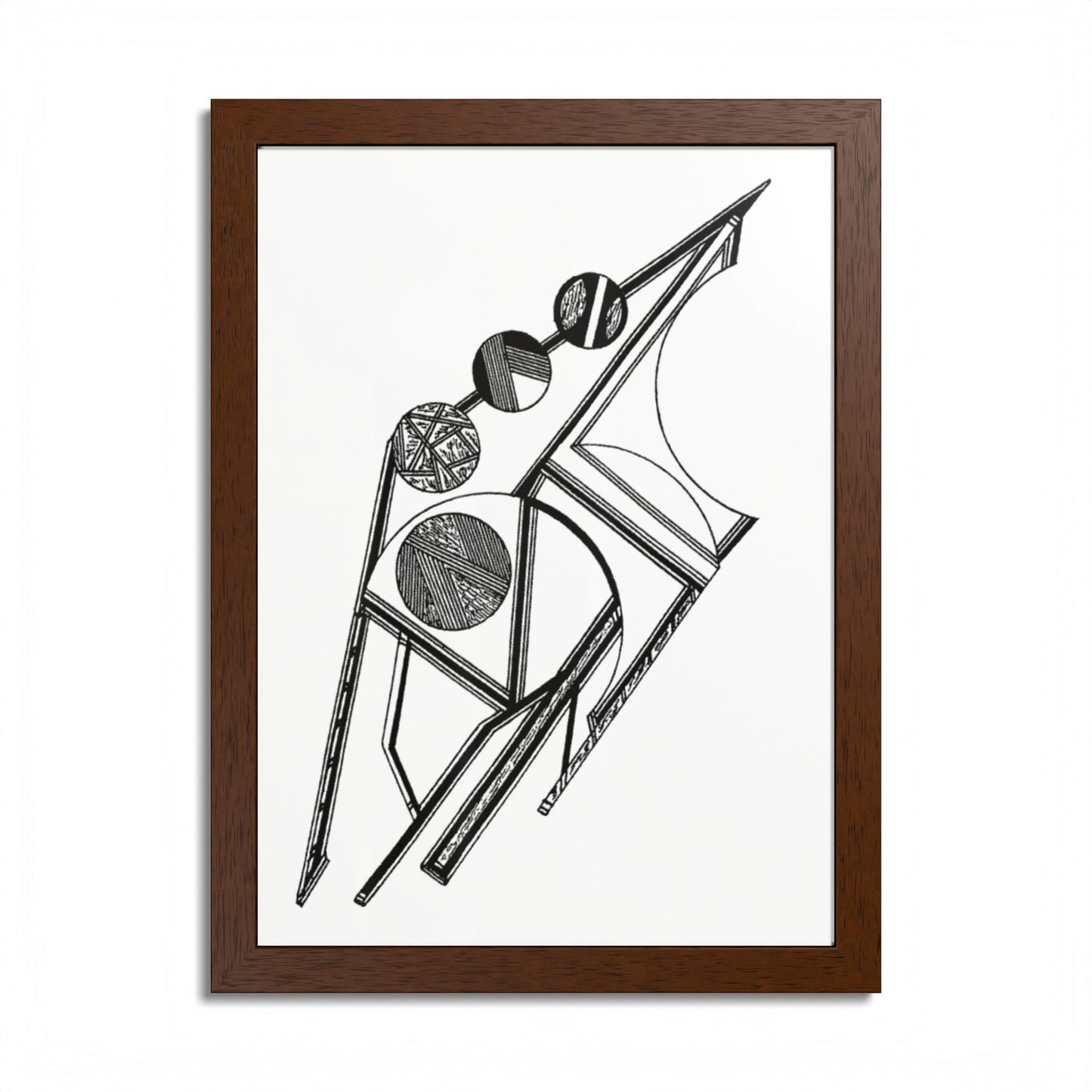 Atmosphere Hand Drawn Art Framed Poster