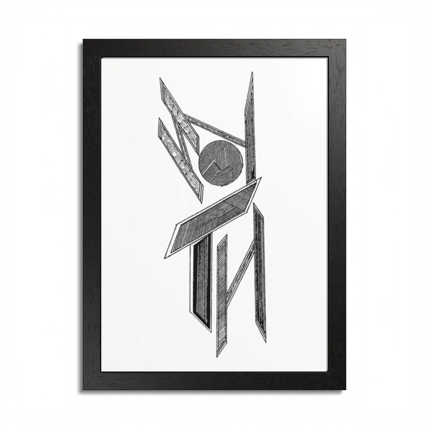 Neptune Hand Drawn Art Framed Poster