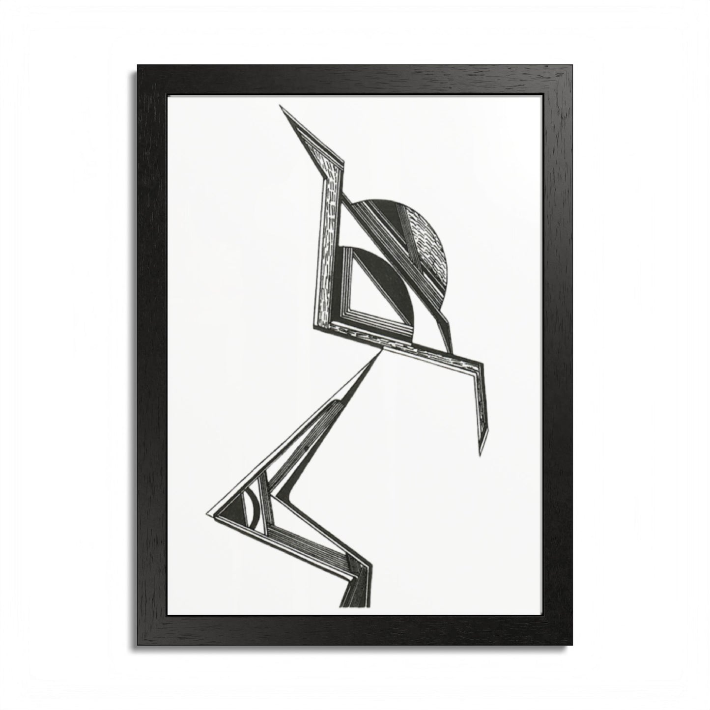 Spinning Top Hand Drawn Art Framed Poster
