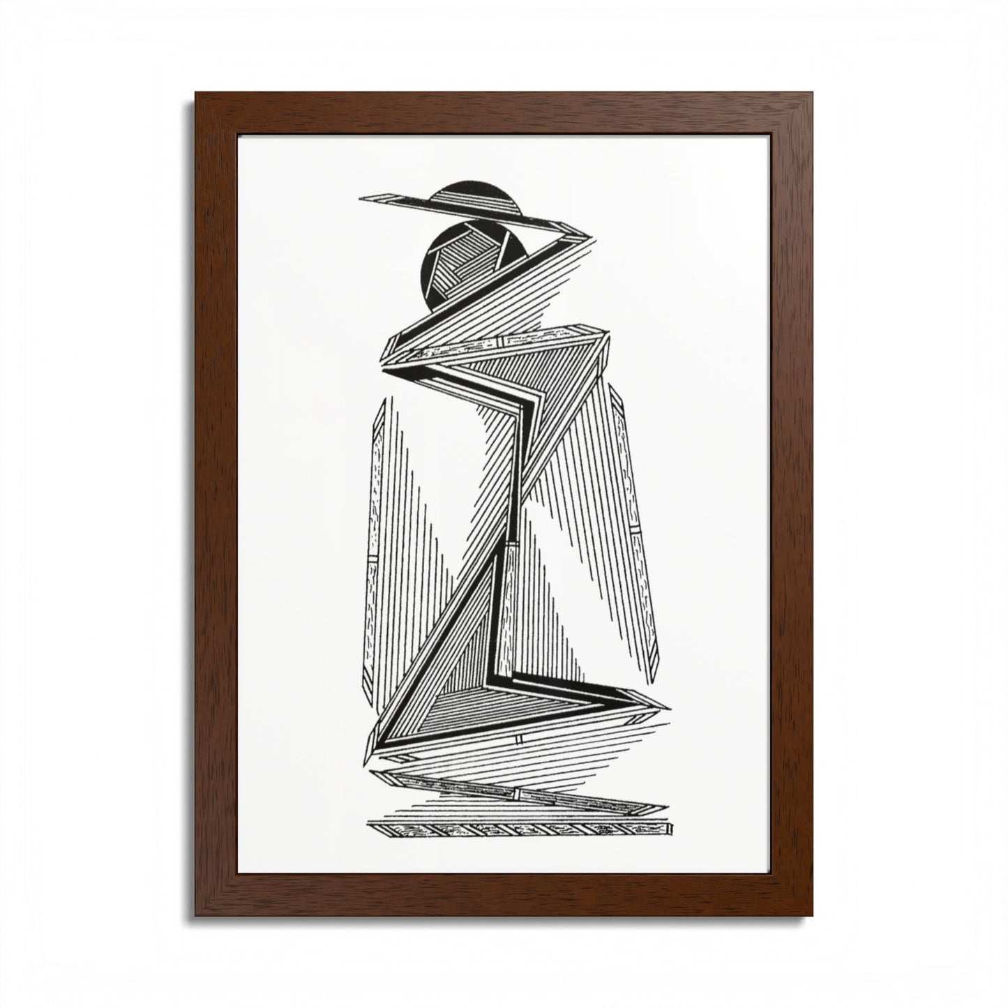 Safari Hand Drawn Art Framed Poster