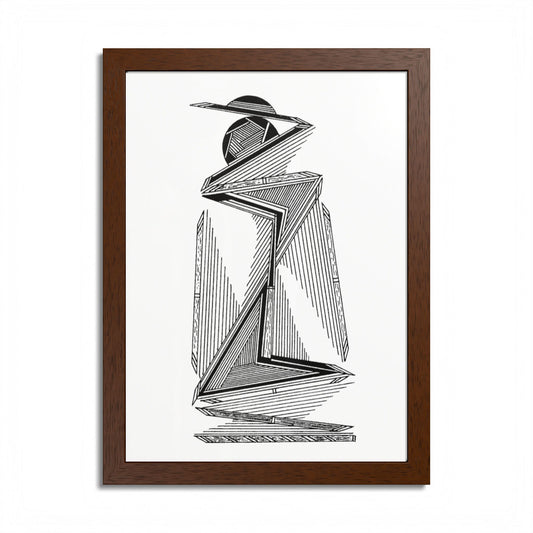 Safari Hand Drawn Art Framed Poster