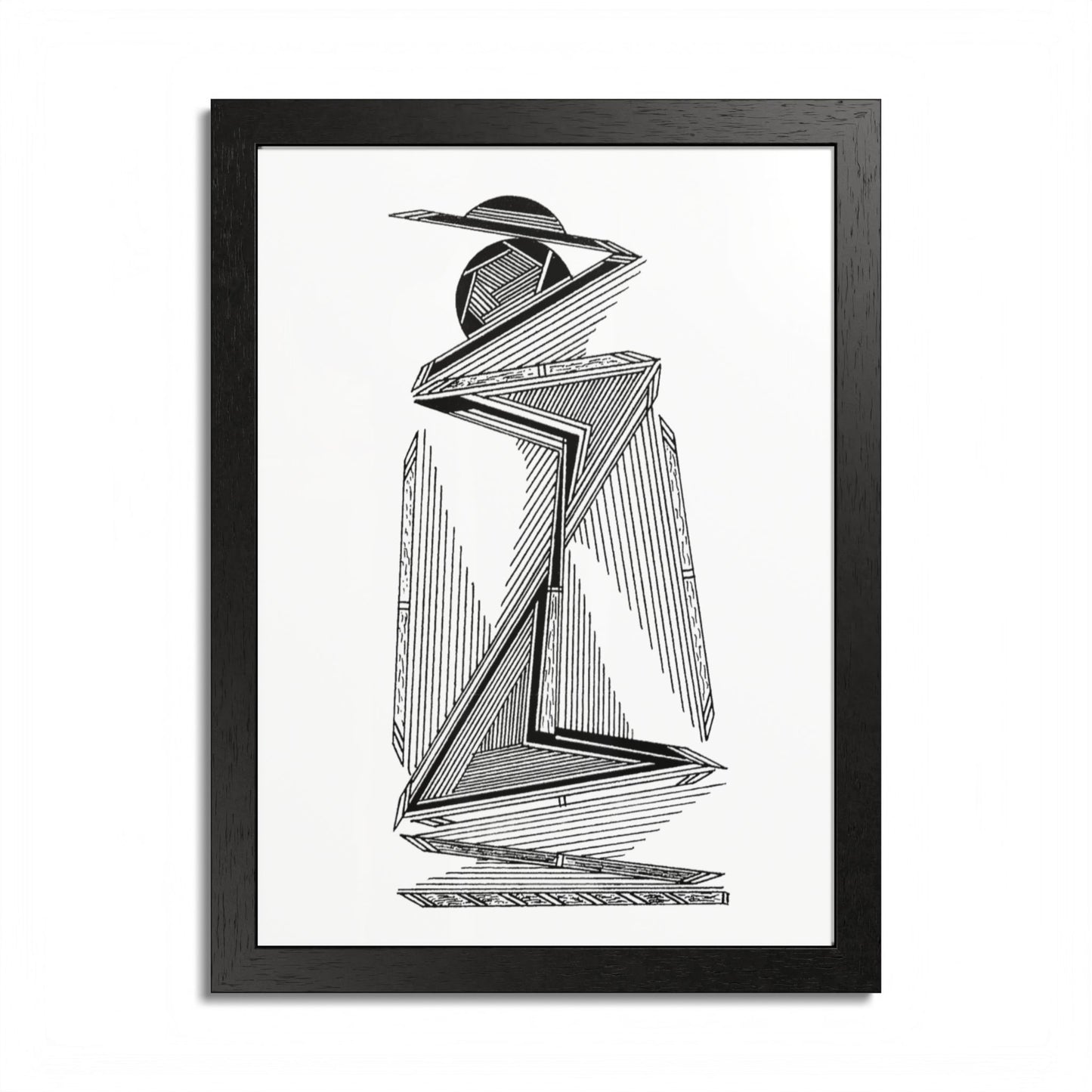 Safari Hand Drawn Art Framed Poster