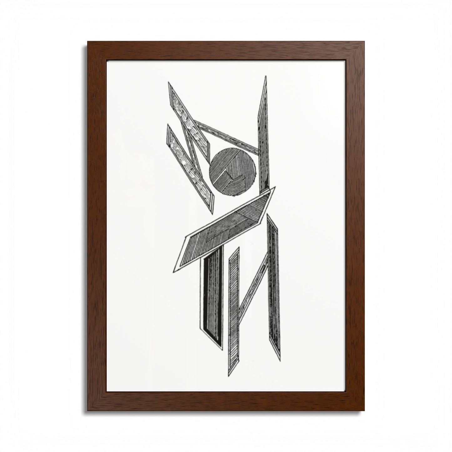 Neptune Hand Drawn Art Framed Poster