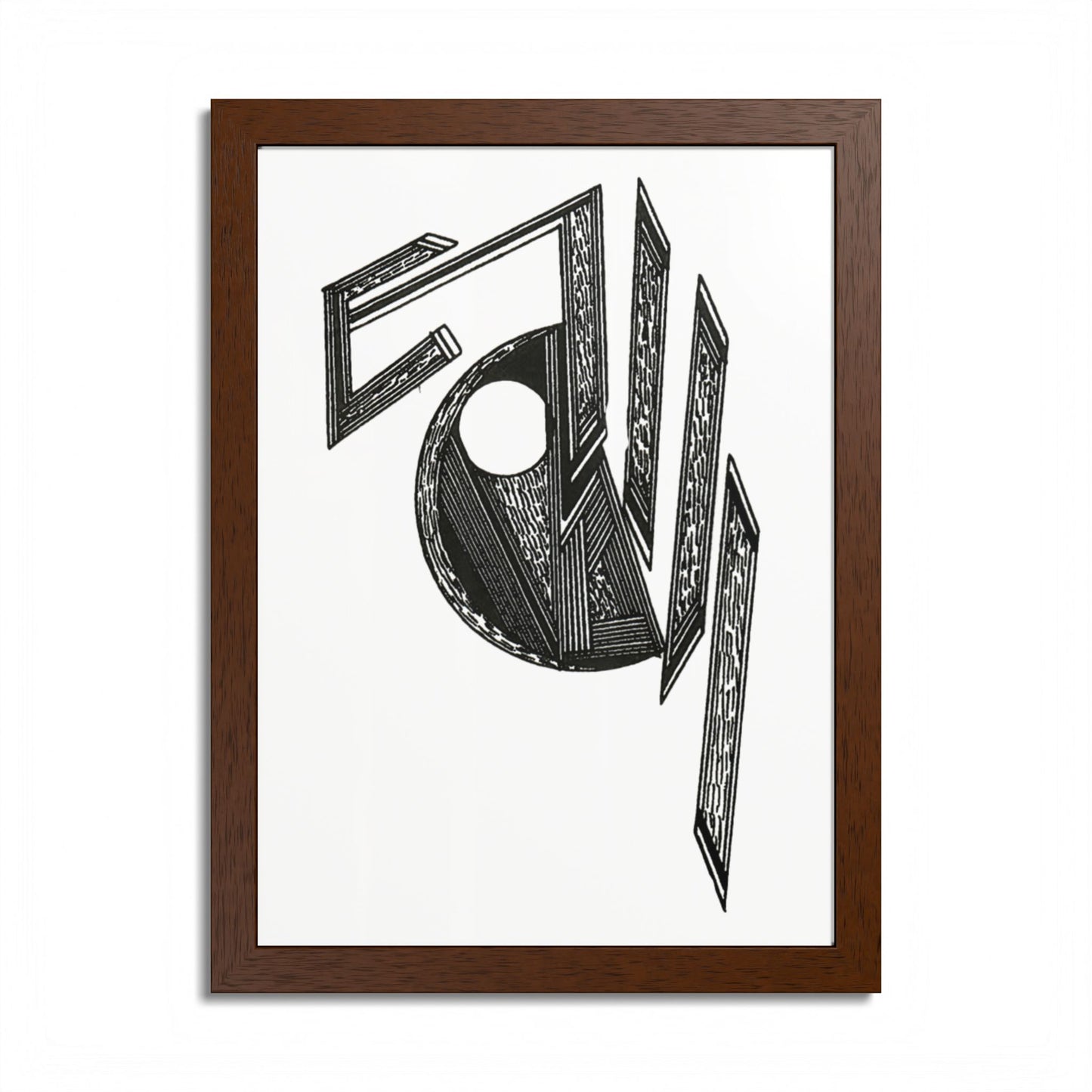 Gladiator Hand Drawn Art Framed Poster