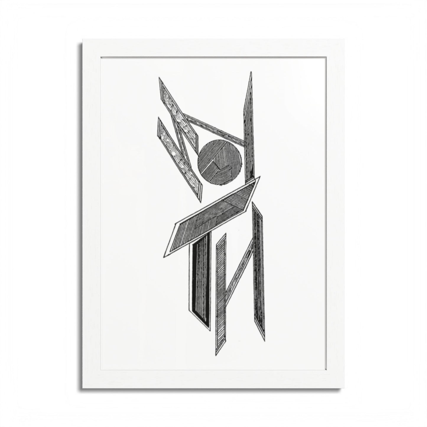 Neptune Hand Drawn Art Framed Poster