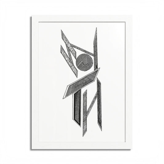 Neptune Hand Drawn Art Framed Poster