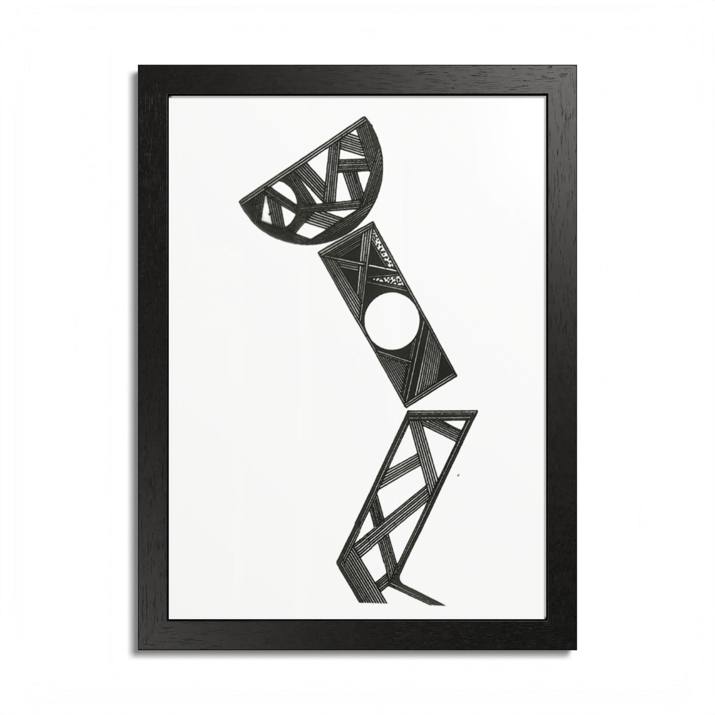 Art Light Hand Drawn Art Framed Poster