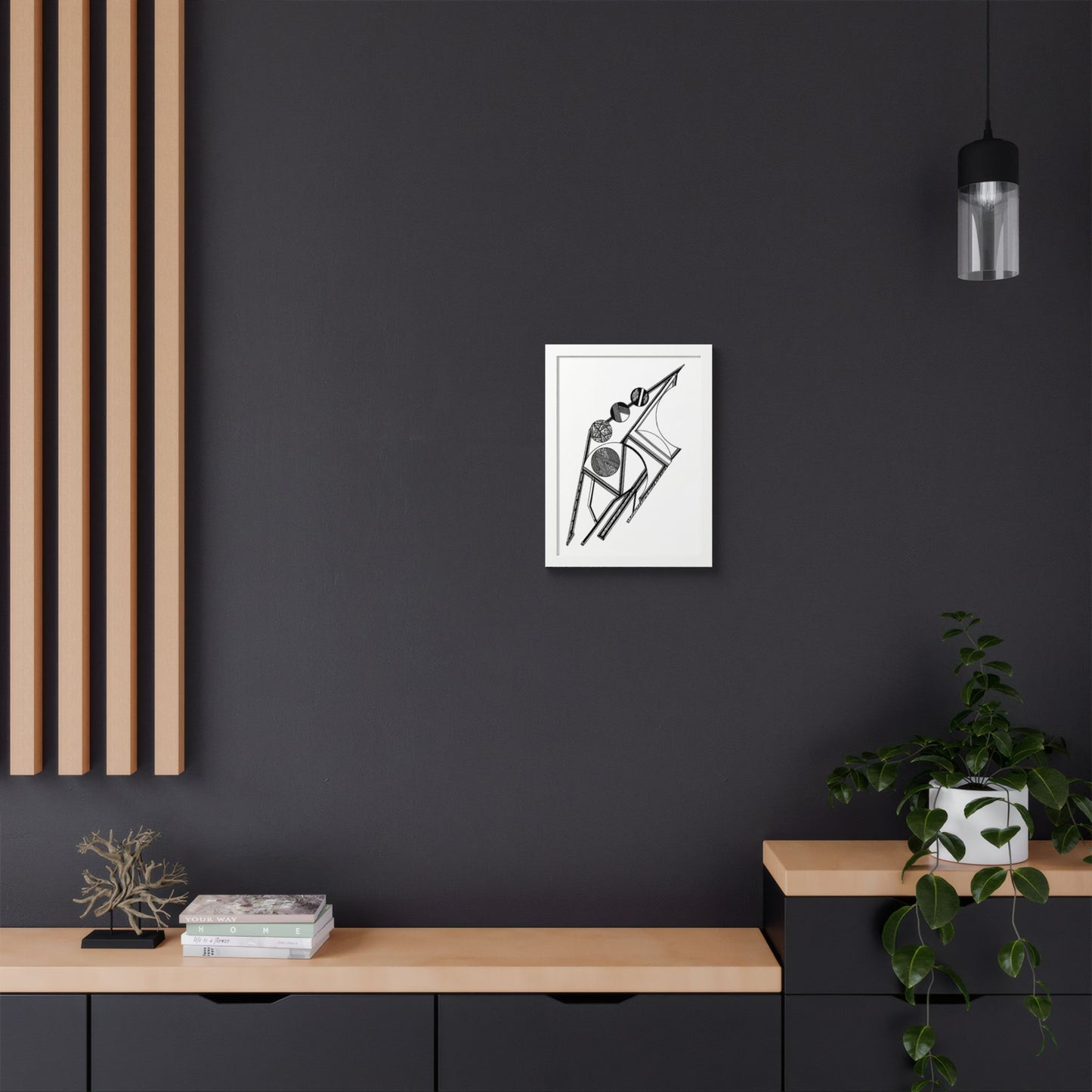 Atmosphere Hand Drawn Art Framed Poster