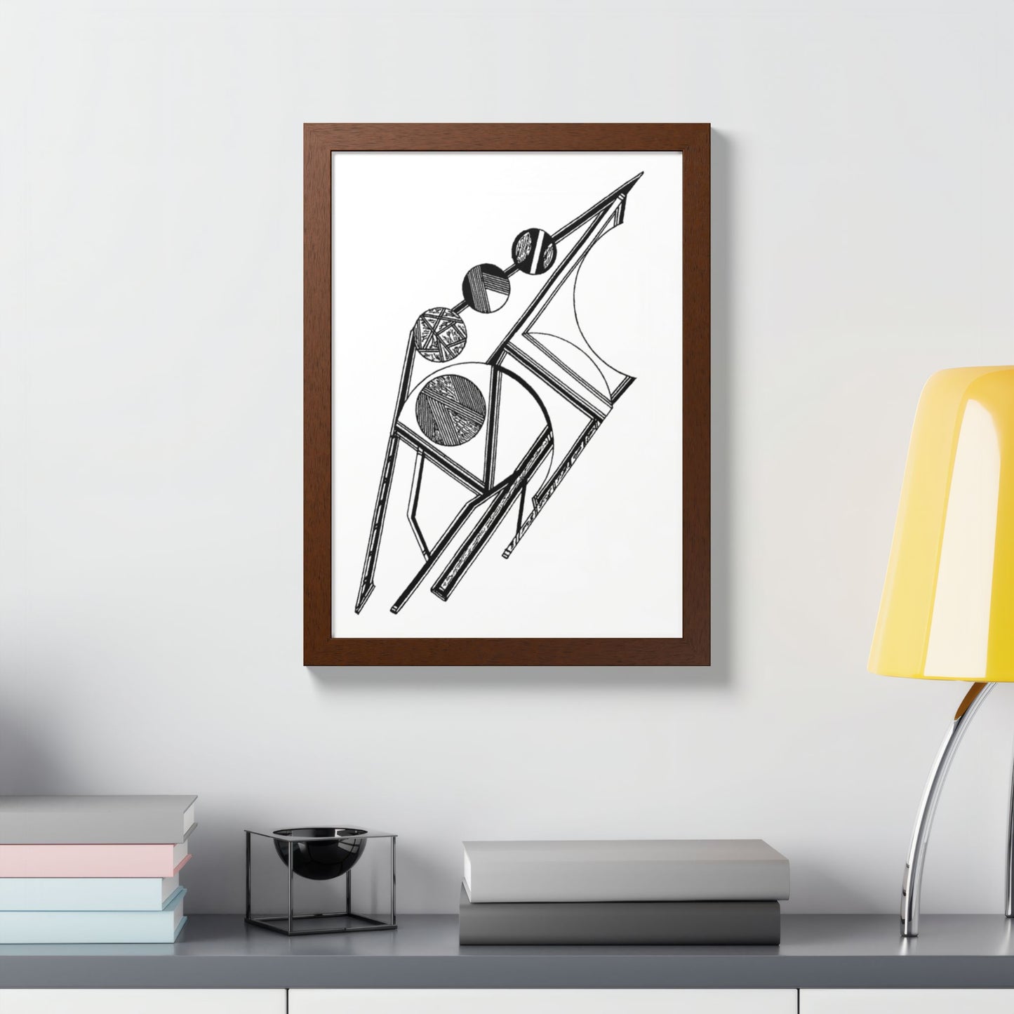 Atmosphere Hand Drawn Art Framed Poster