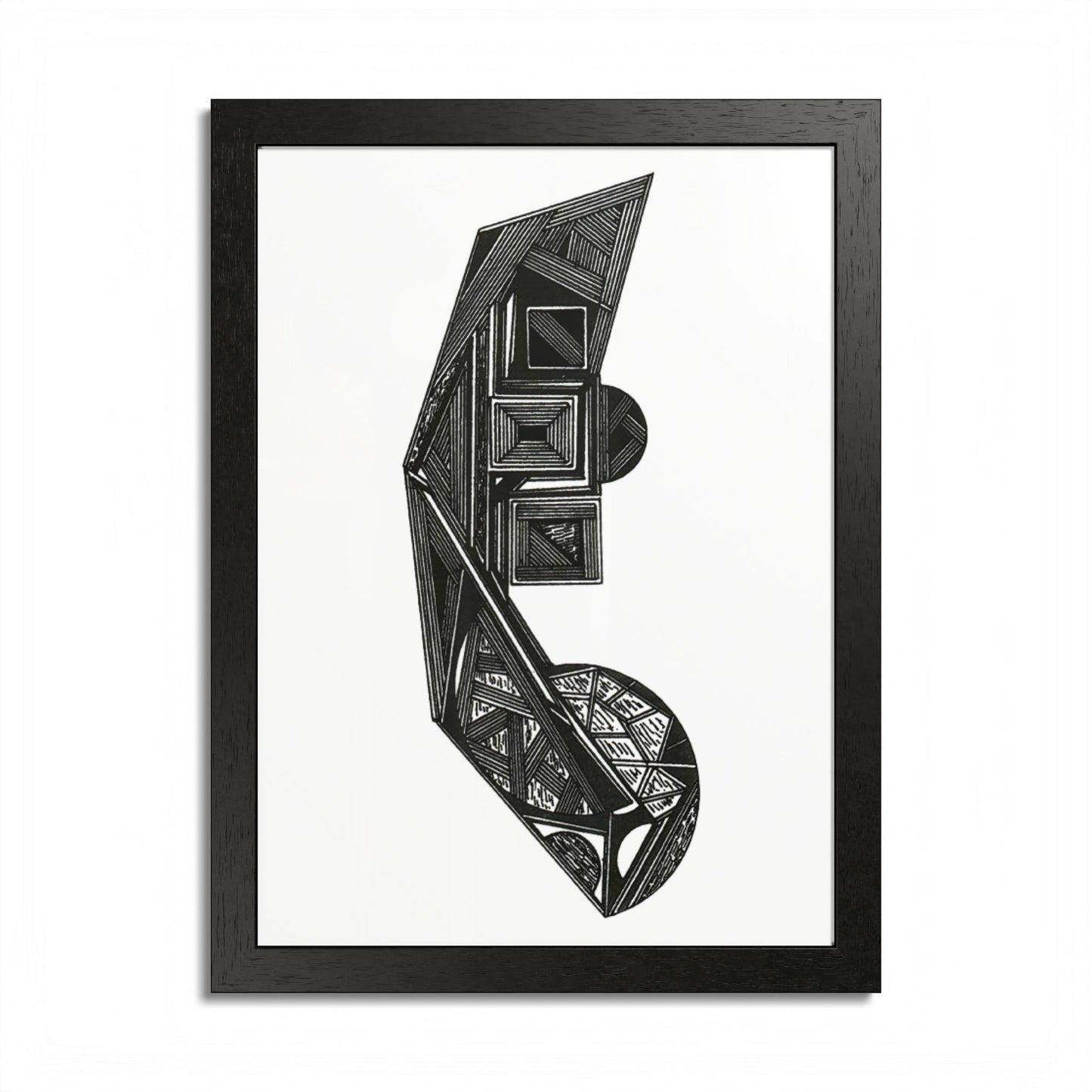 Africa Hand Drawn Art Framed Poster
