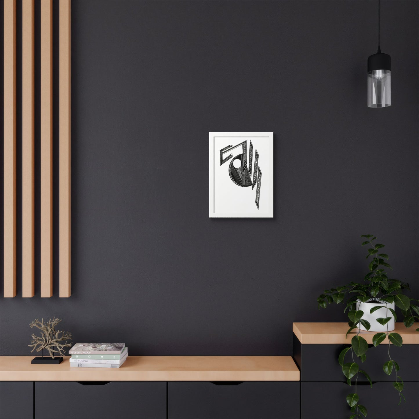 Gladiator Hand Drawn Art Framed Poster