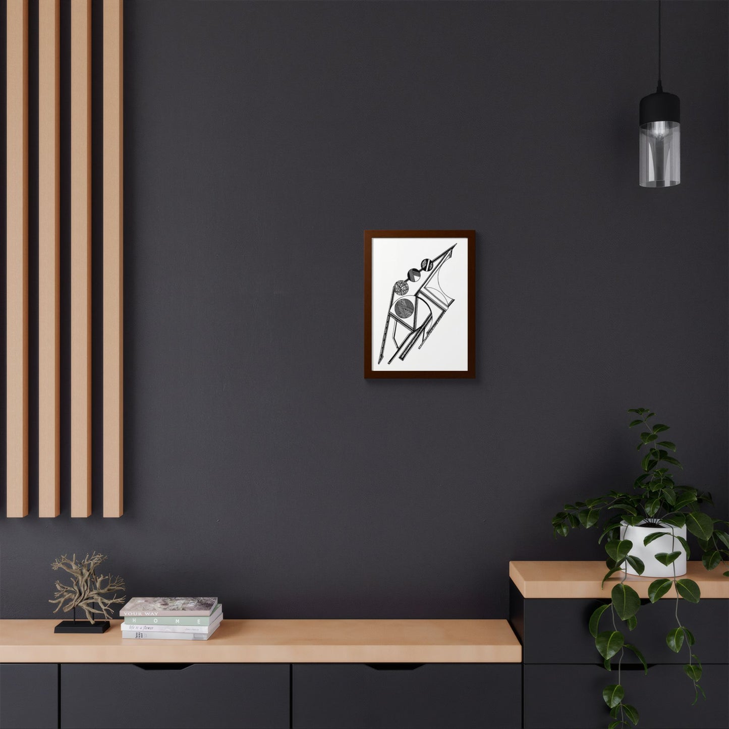 Atmosphere Hand Drawn Art Framed Poster