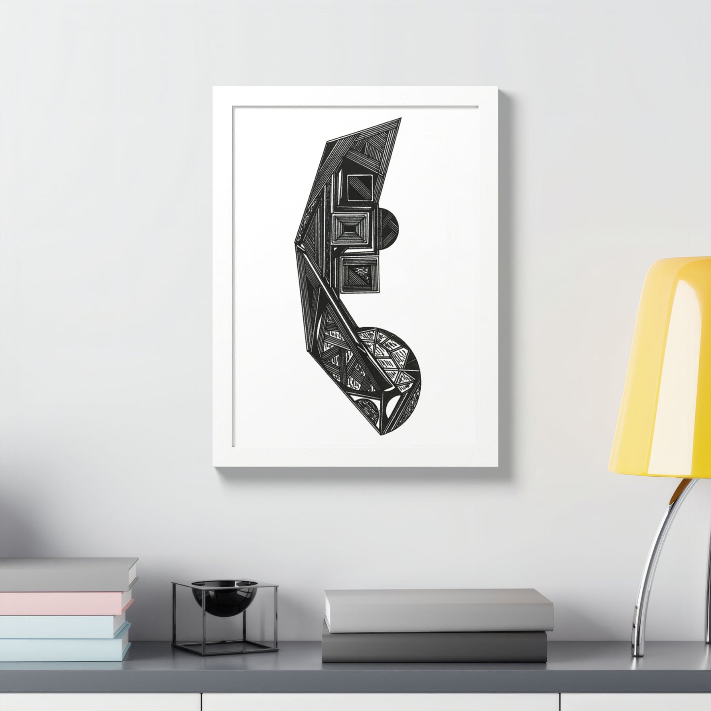 Africa Hand Drawn Art Framed Poster