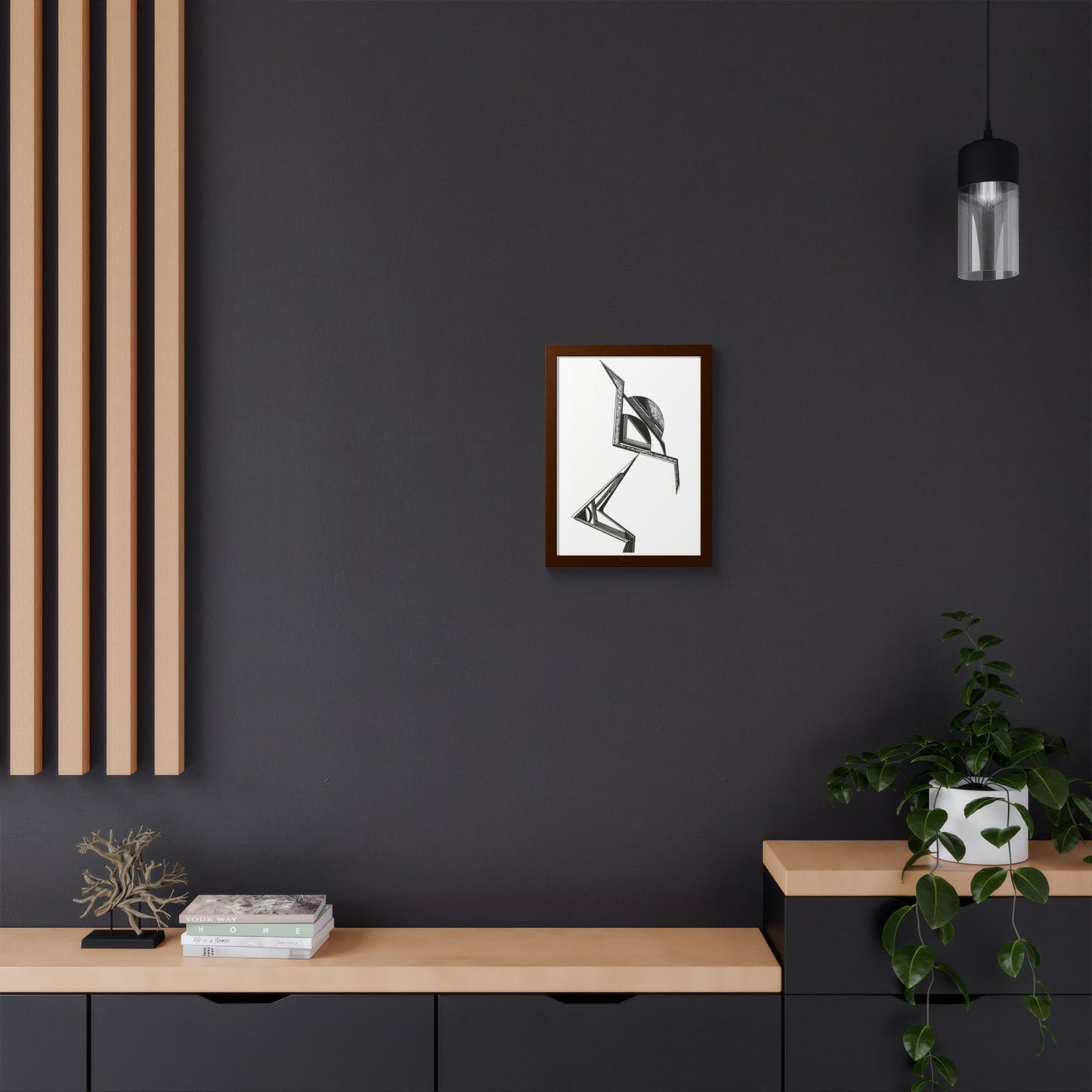 Spinning Top Hand Drawn Art Framed Poster