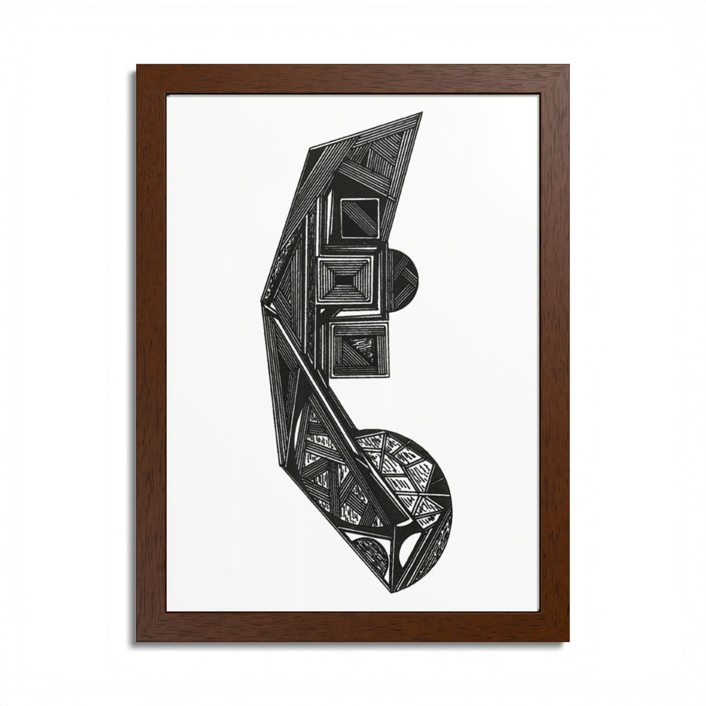 Africa Hand Drawn Art Framed Poster