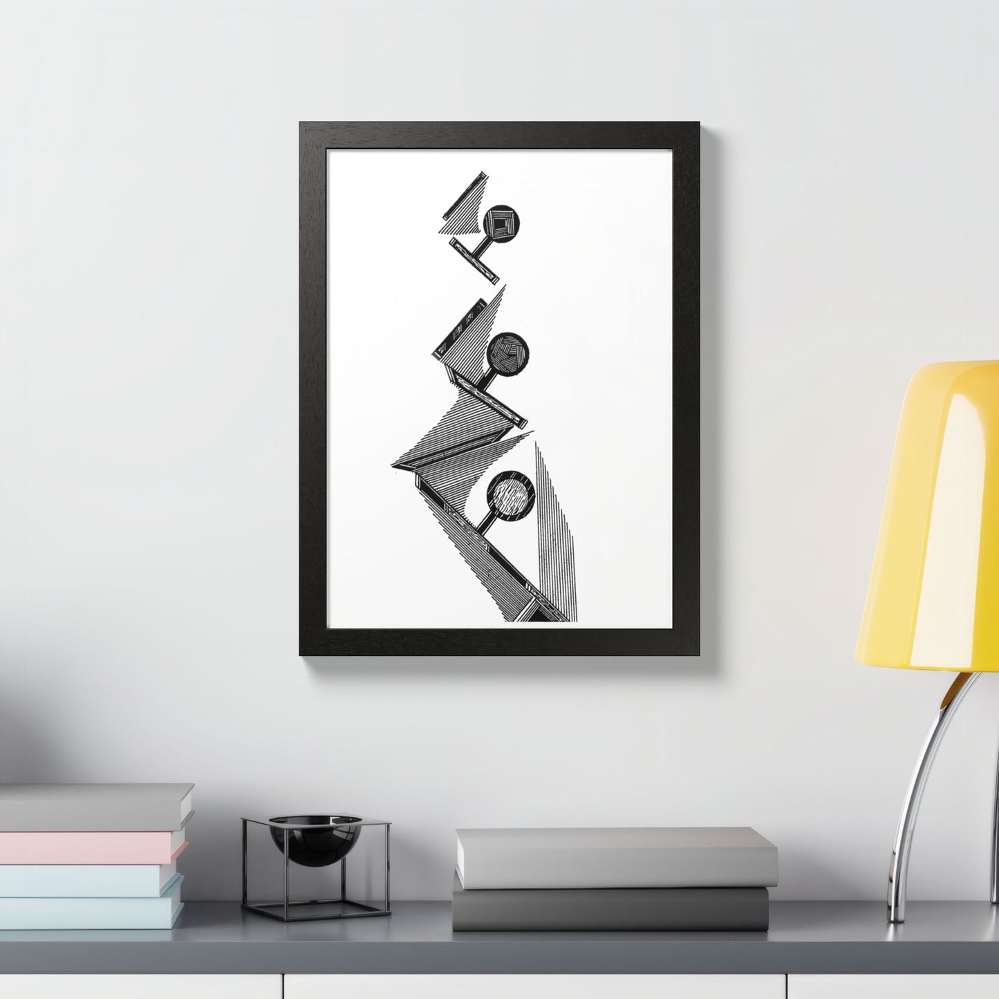 Wagon Wheels Hand Drawn Art Framed Poster