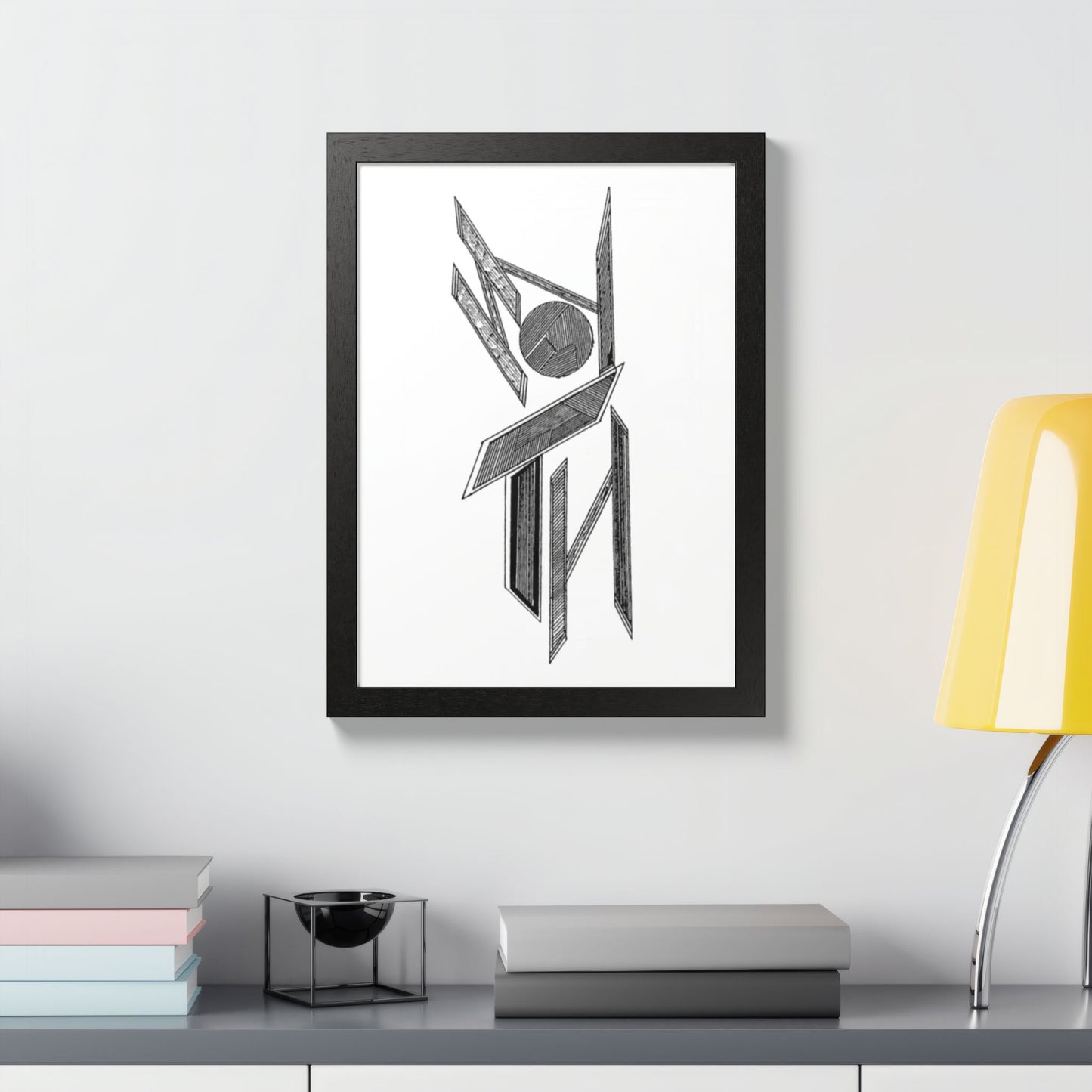 Neptune Hand Drawn Art Framed Poster