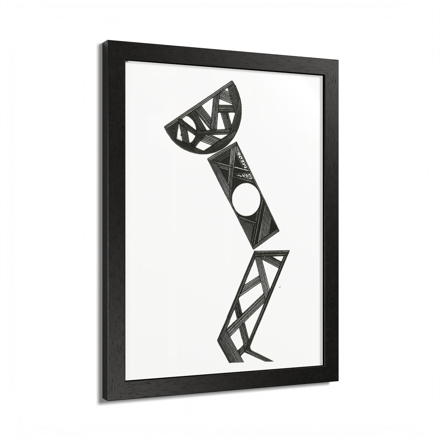 Art Light Hand Drawn Art Framed Poster