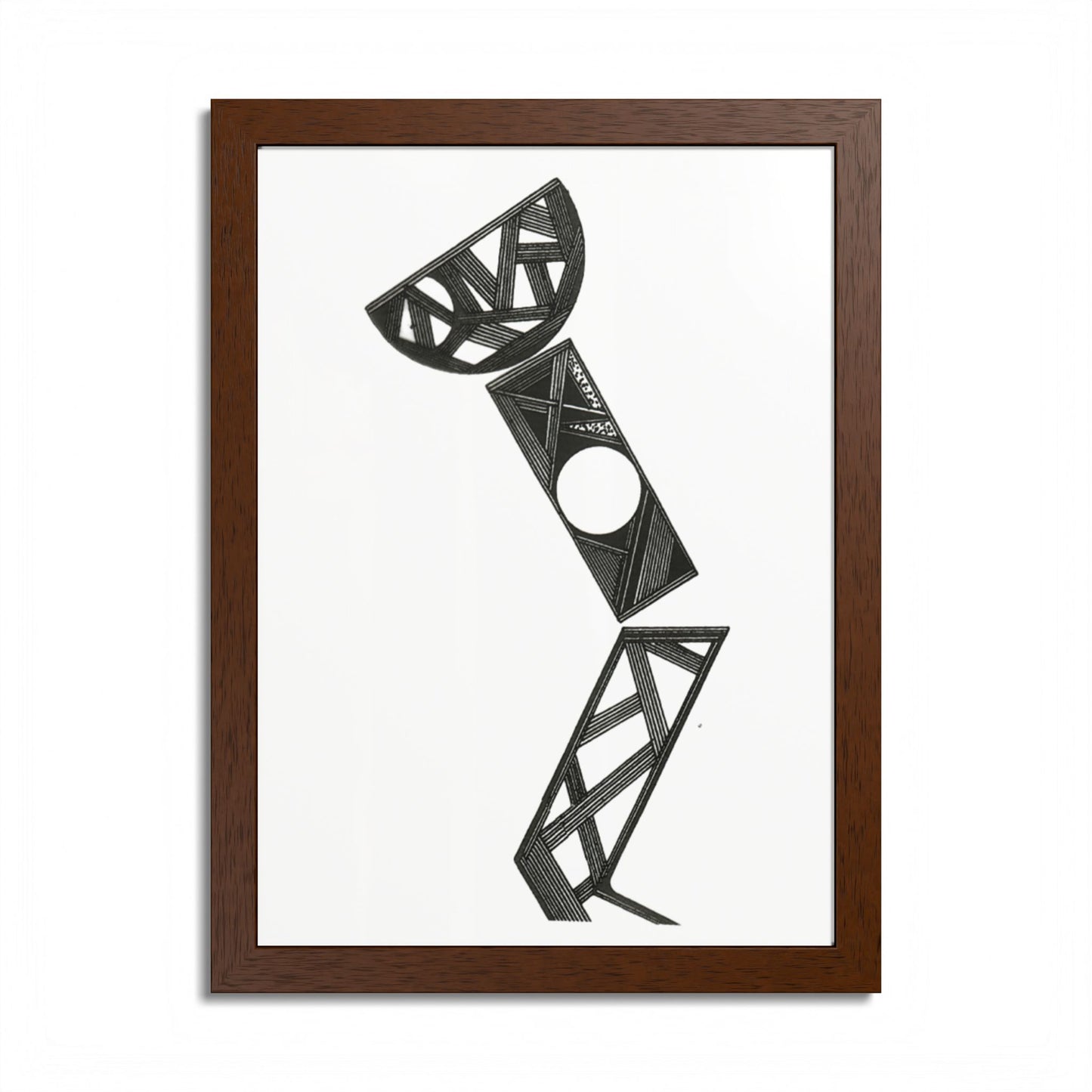 Art Light Hand Drawn Art Framed Poster