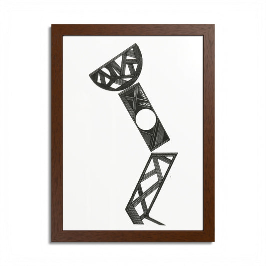 Art Light Hand Drawn Art Framed Poster