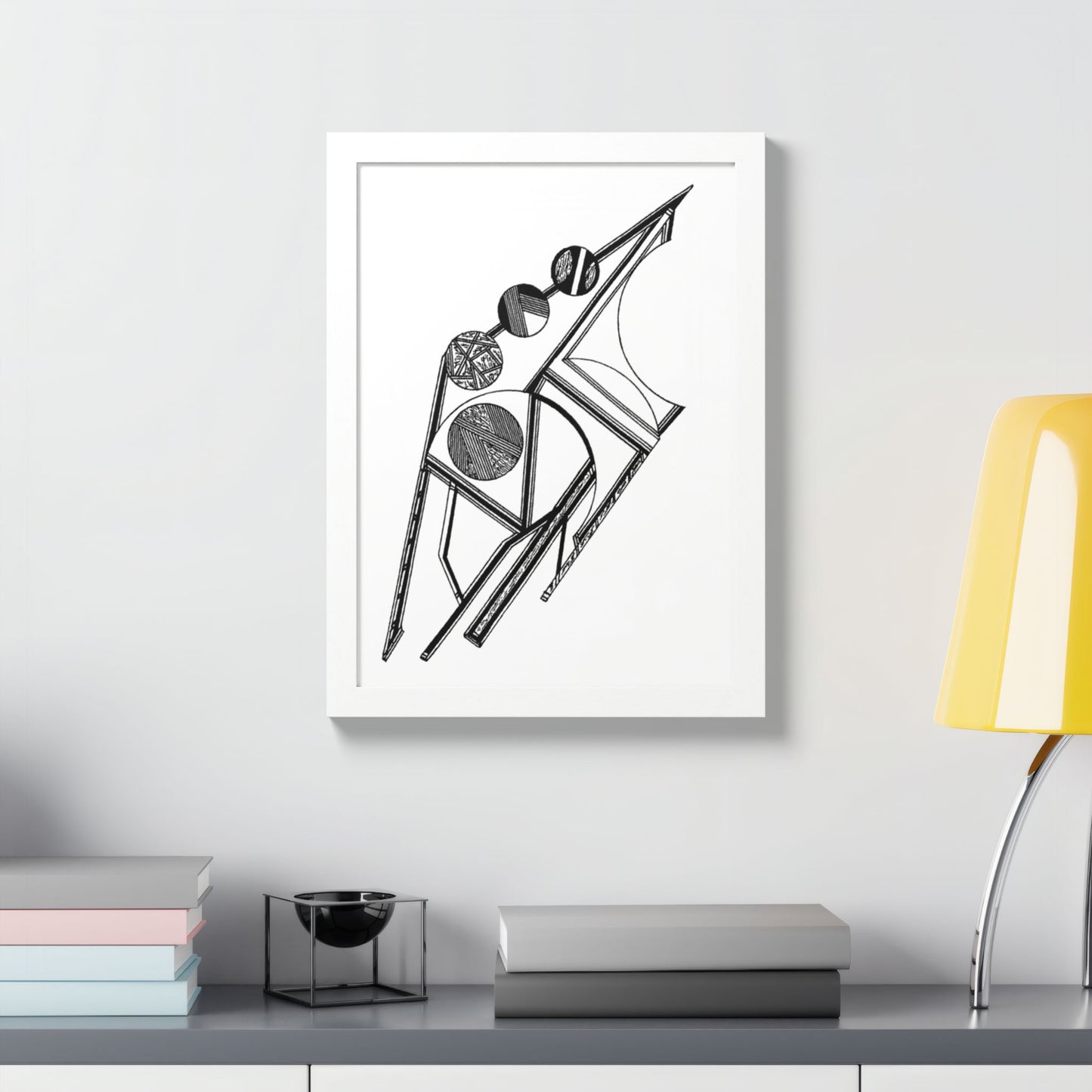 Atmosphere Hand Drawn Art Framed Poster