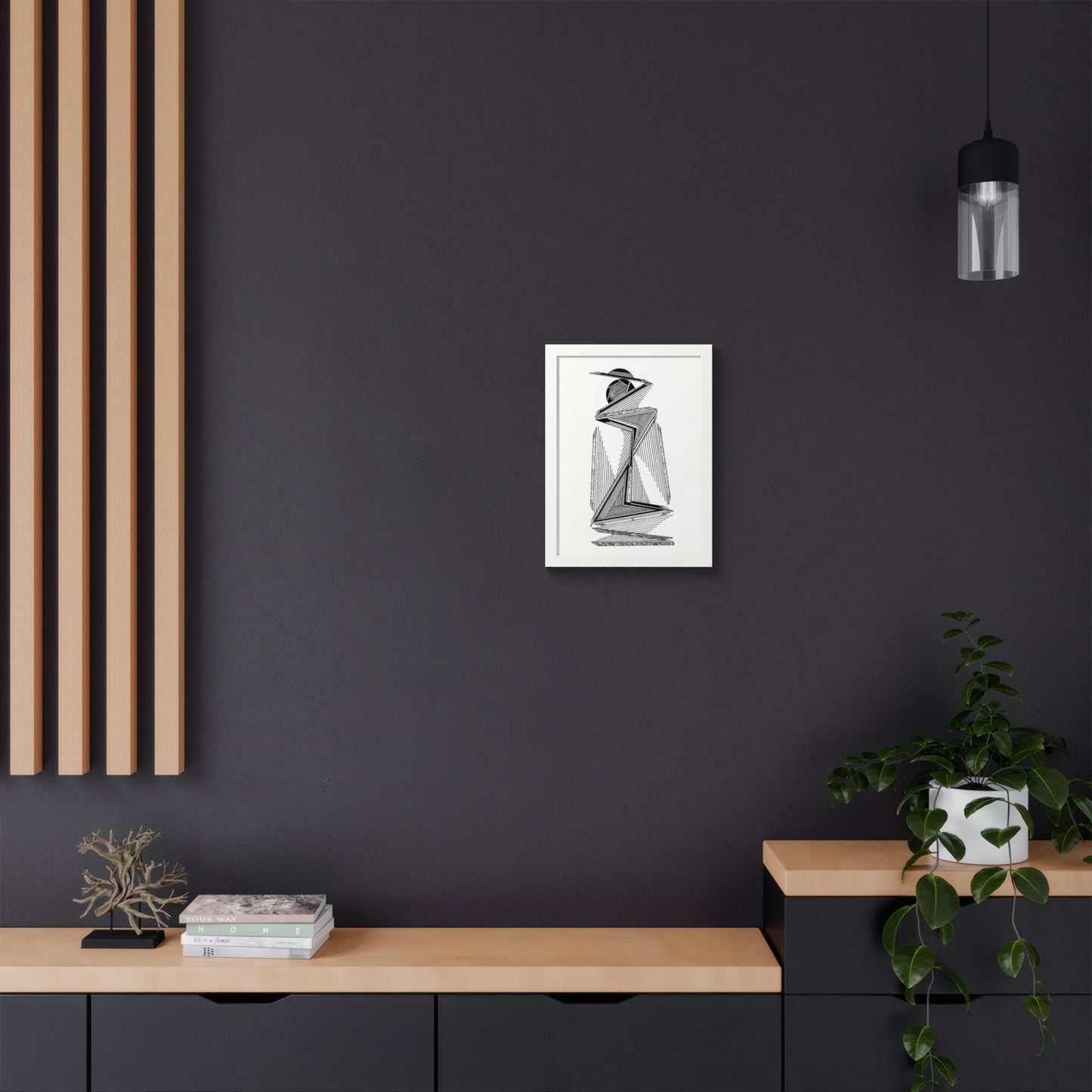 Safari Hand Drawn Art Framed Poster