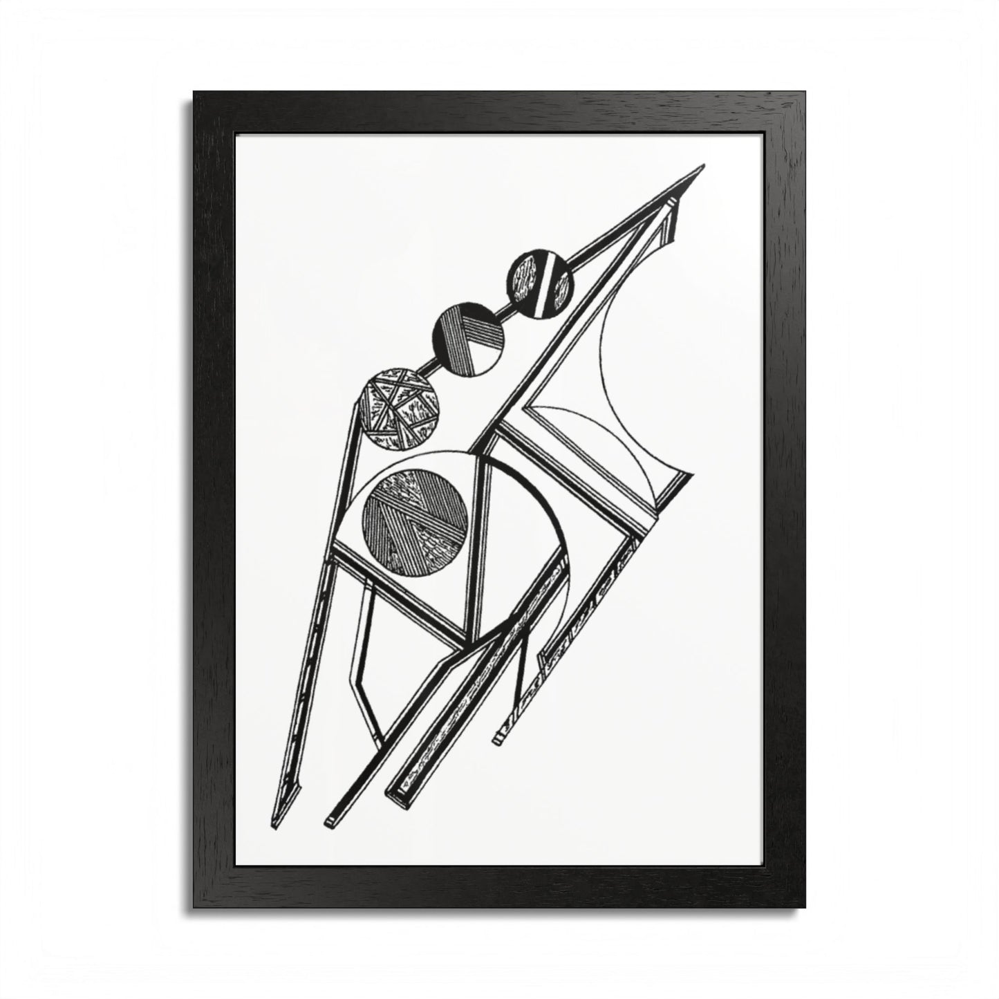 Atmosphere Hand Drawn Art Framed Poster