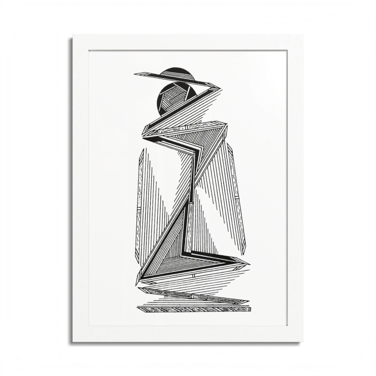 Safari Hand Drawn Art Framed Poster