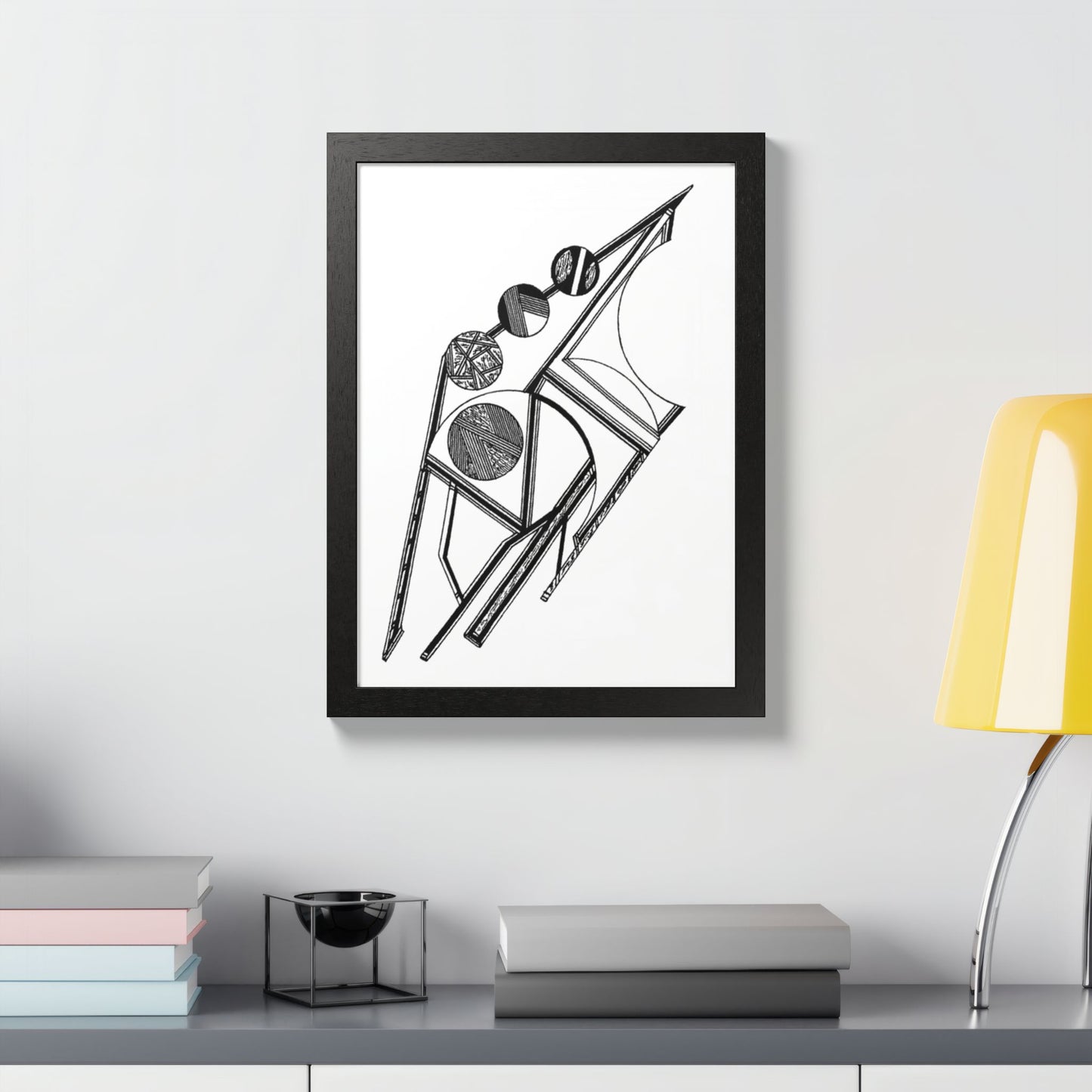 Atmosphere Hand Drawn Art Framed Poster