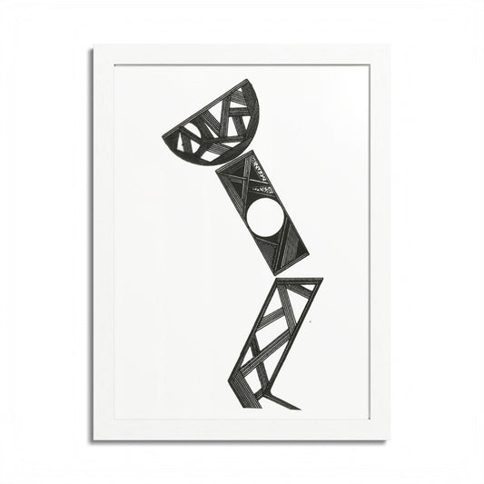 Art Light Hand Drawn Art Framed Poster