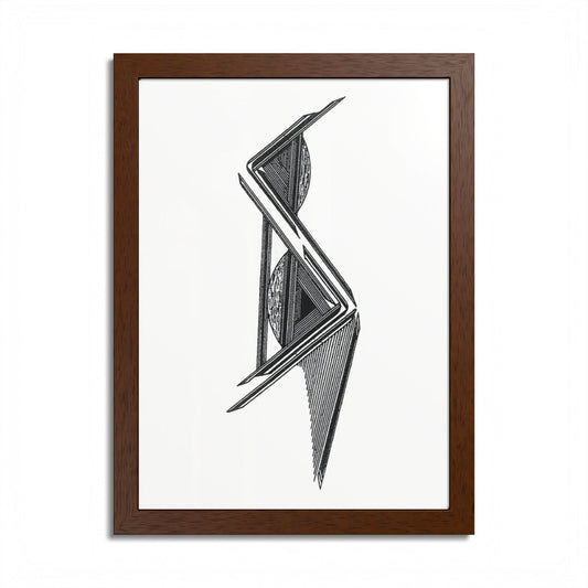 Precision Hand Drawn Art Framed Poster