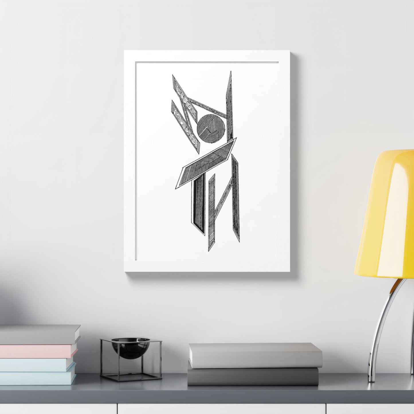 Neptune Hand Drawn Art Framed Poster