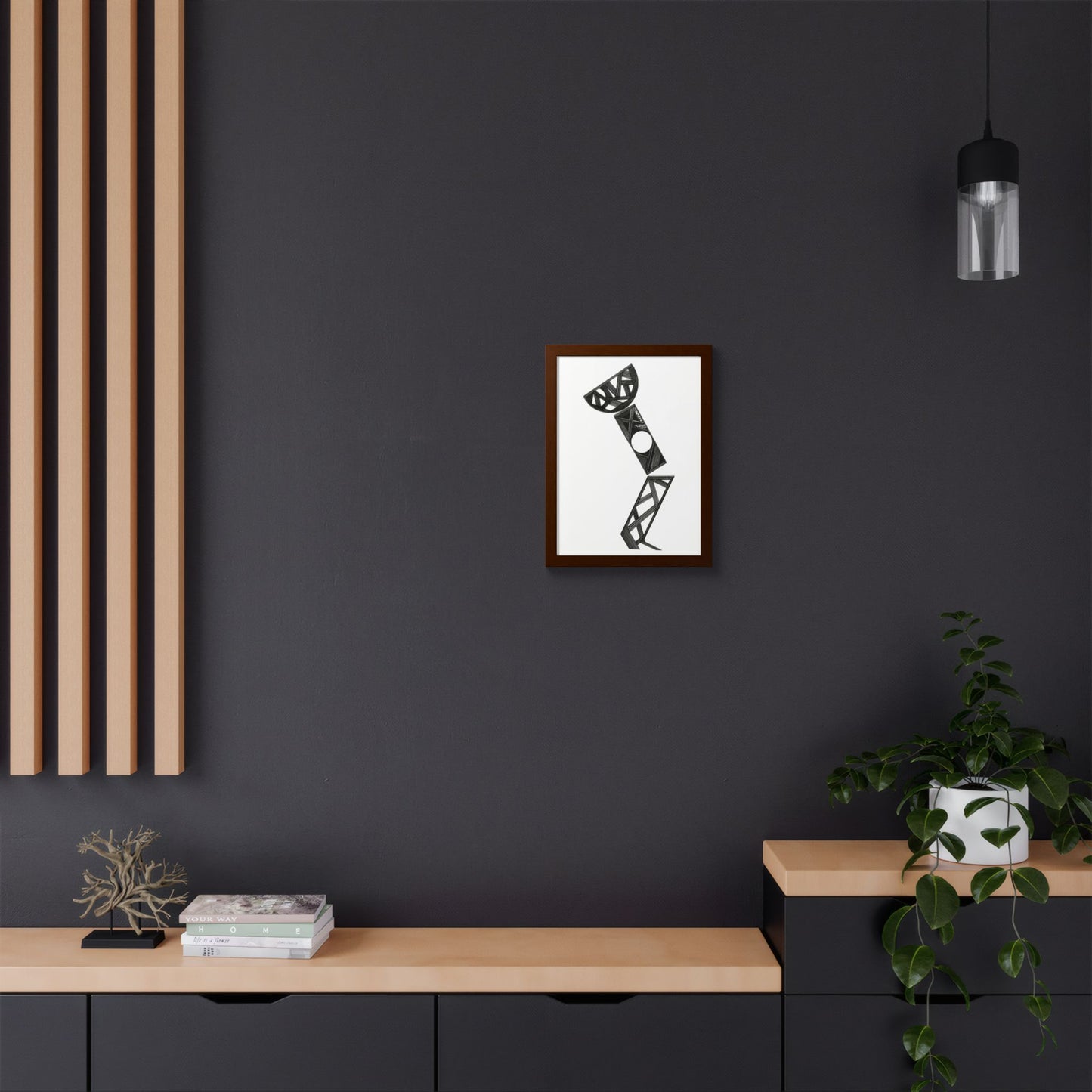 Art Light Hand Drawn Art Framed Poster